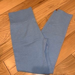 blue workout leggings